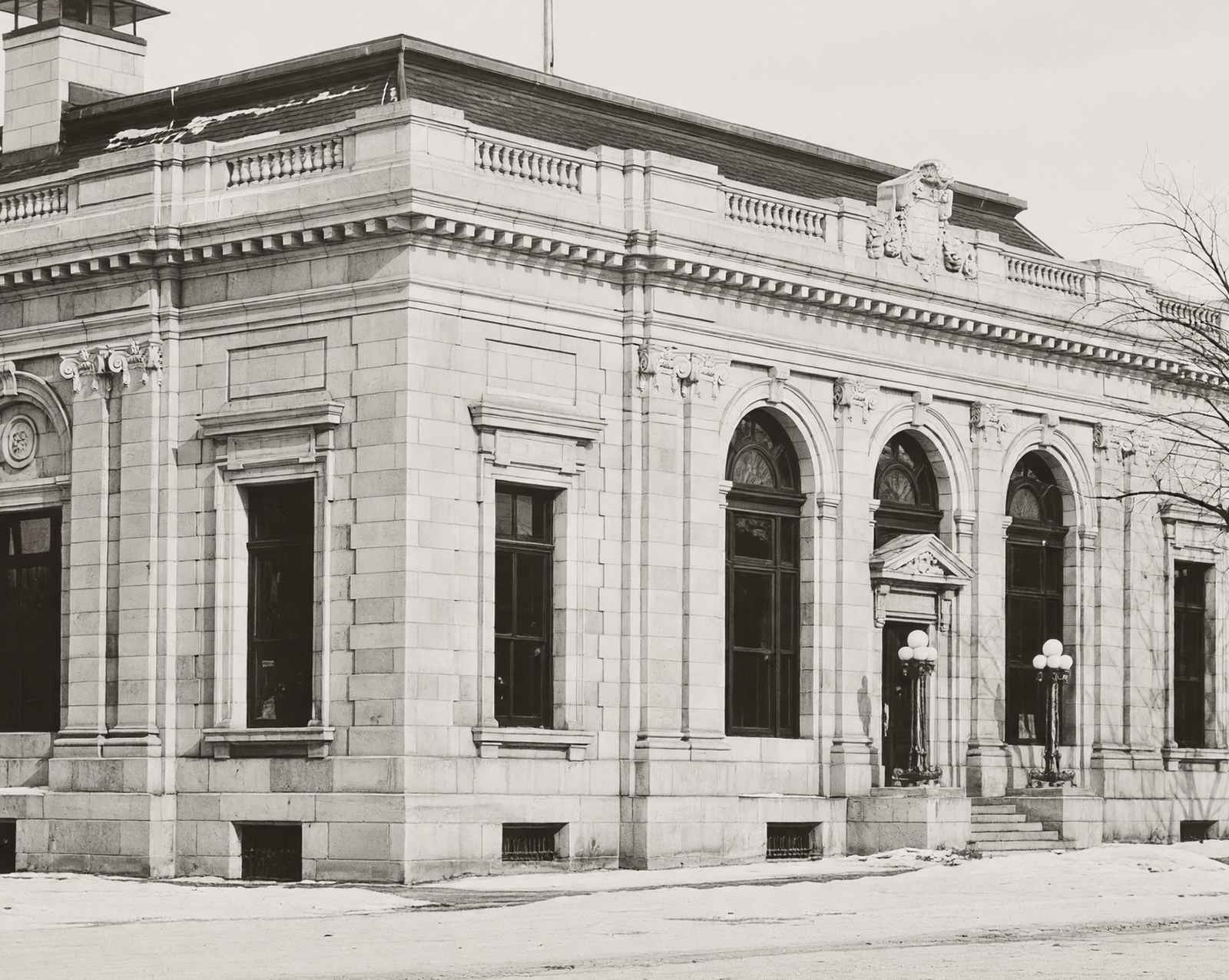 Government Post Office in Boone in 1905 restored photo print