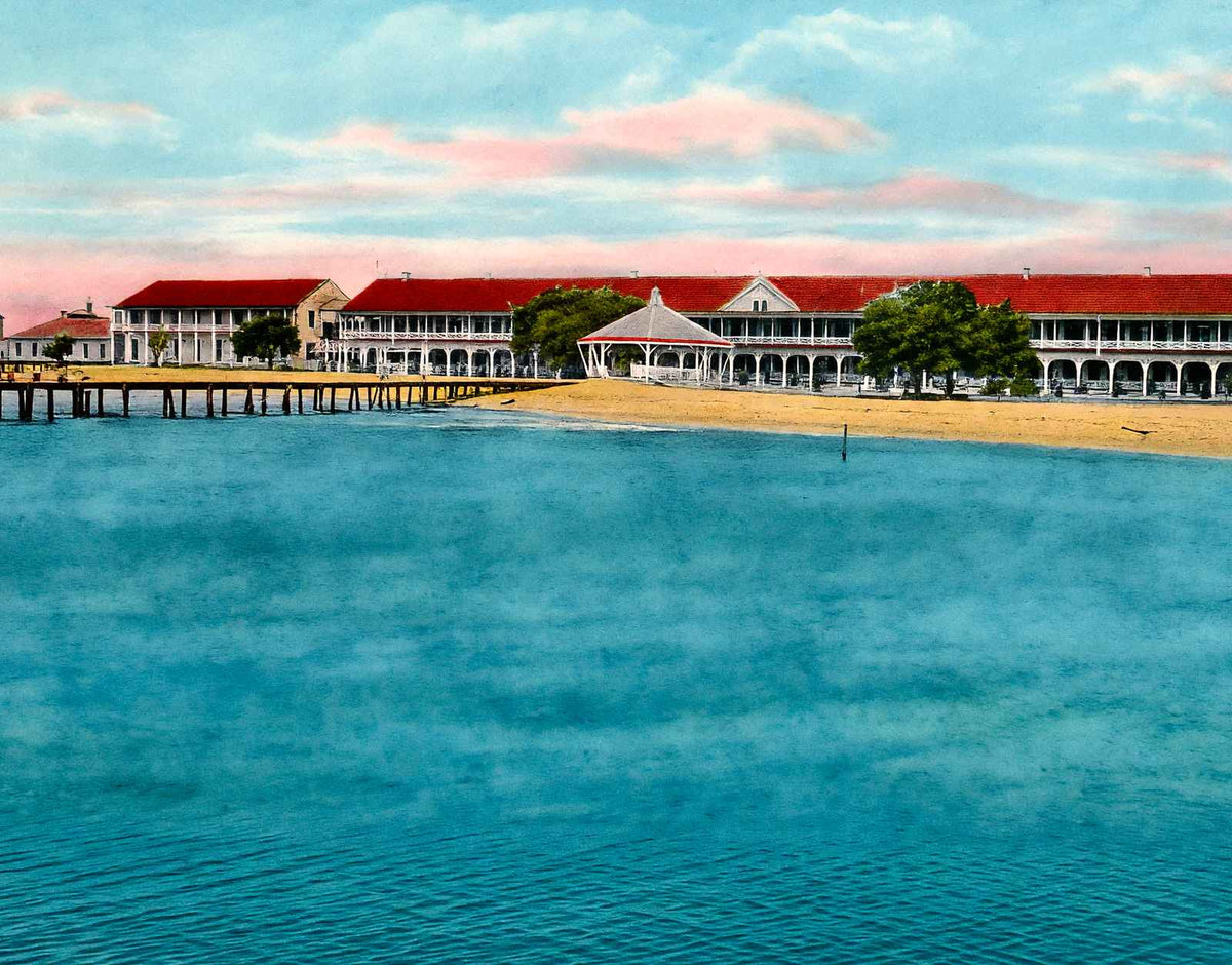 Grand Hotel Point Clear Alabama in 1907 Vintage Print (7 Sizes) - Premium Print