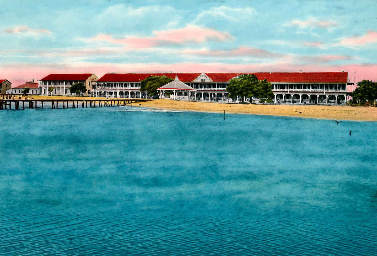 Grand Hotel Point Clear Alabama in 1907 Vintage Print (7 Sizes) - Premium Print