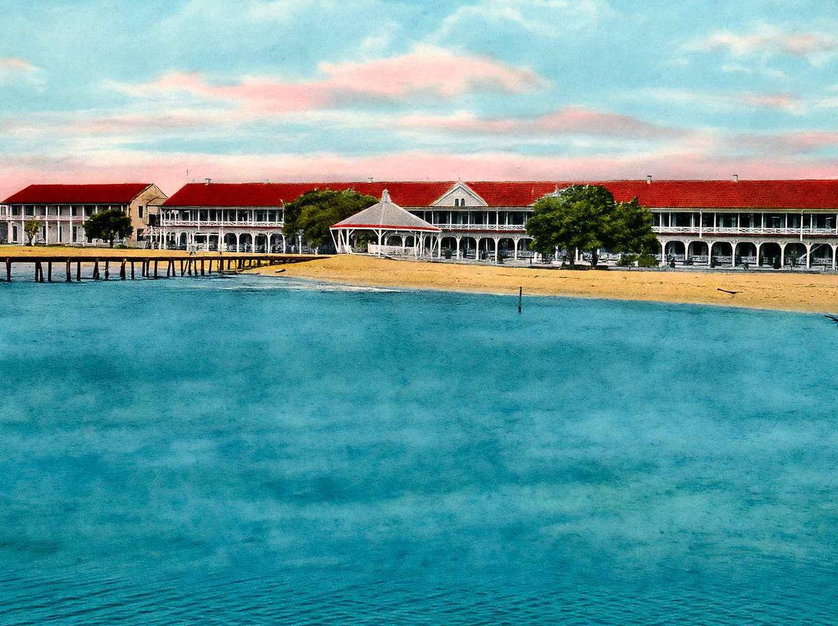Grand Hotel Point Clear Alabama in 1907 Vintage Print (7 Sizes) - Premium Print