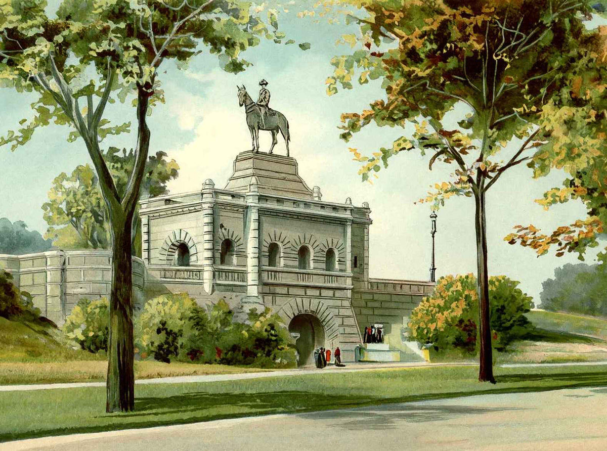 Grant Monument Lincoln Park Chicago Vintage Print (7 Sizes) - Retouched