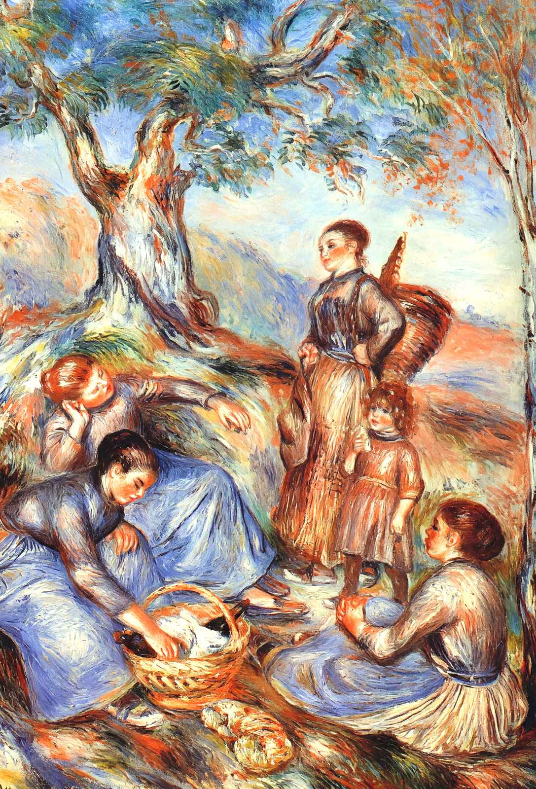 Grape Pickers at Lunch Art Print 1888 by Pierre-Auguste Renoir (6 Sizes)