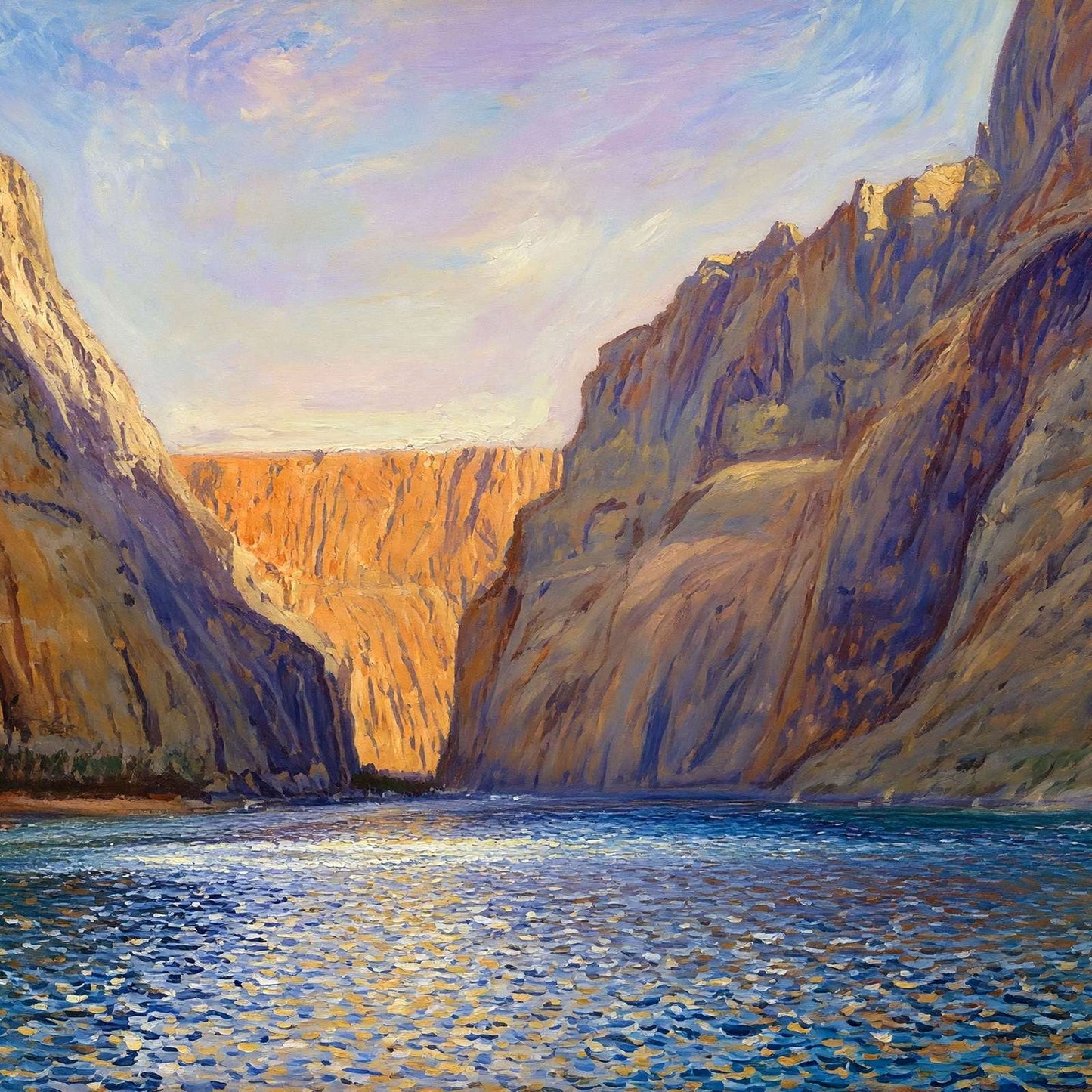Colorado River in Glen Canyon Grand Canyon in 1907 Painting Print (7 Sizes)