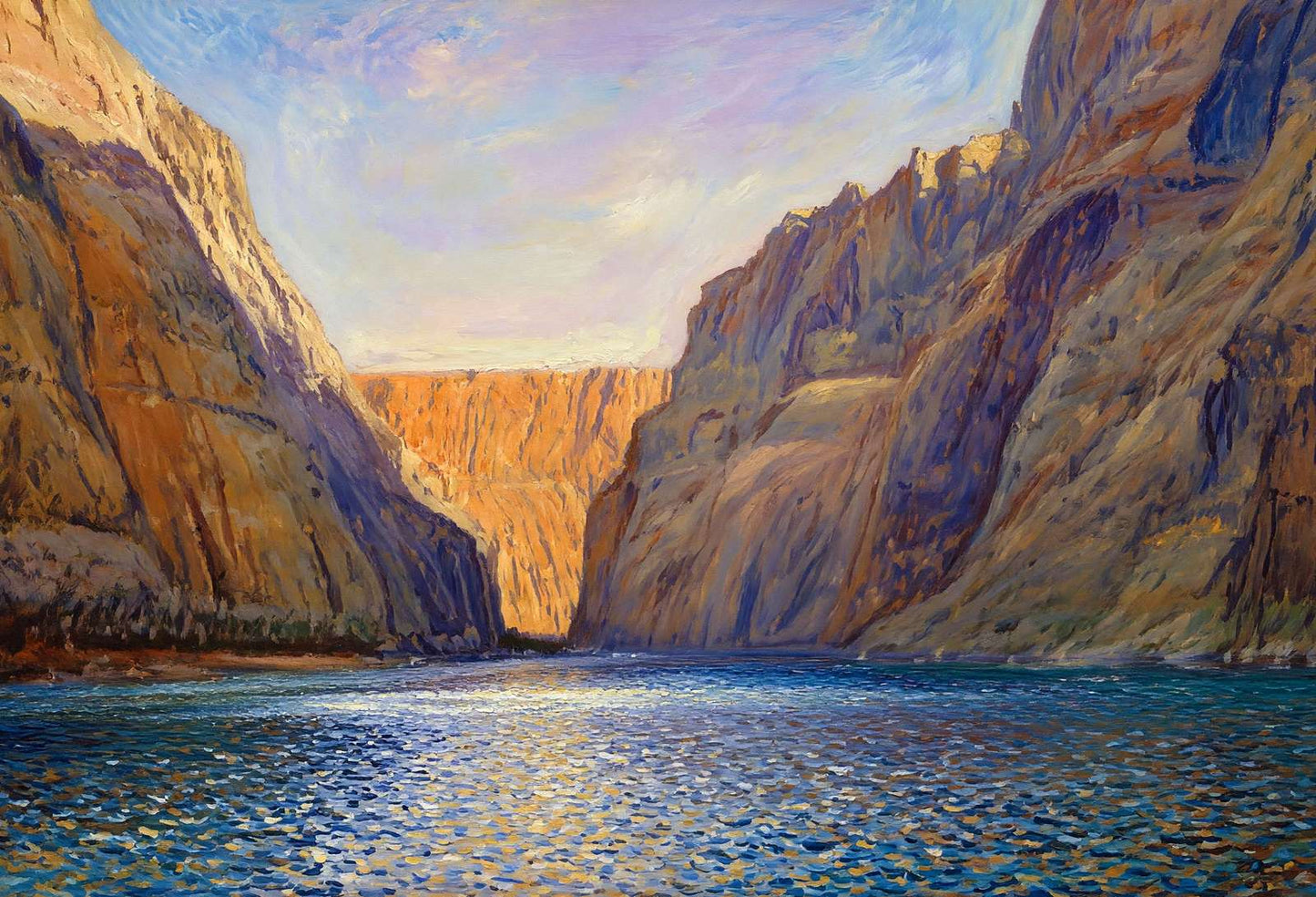 Colorado River in Glen Canyon Grand Canyon in 1907 Painting Print (7 Sizes)