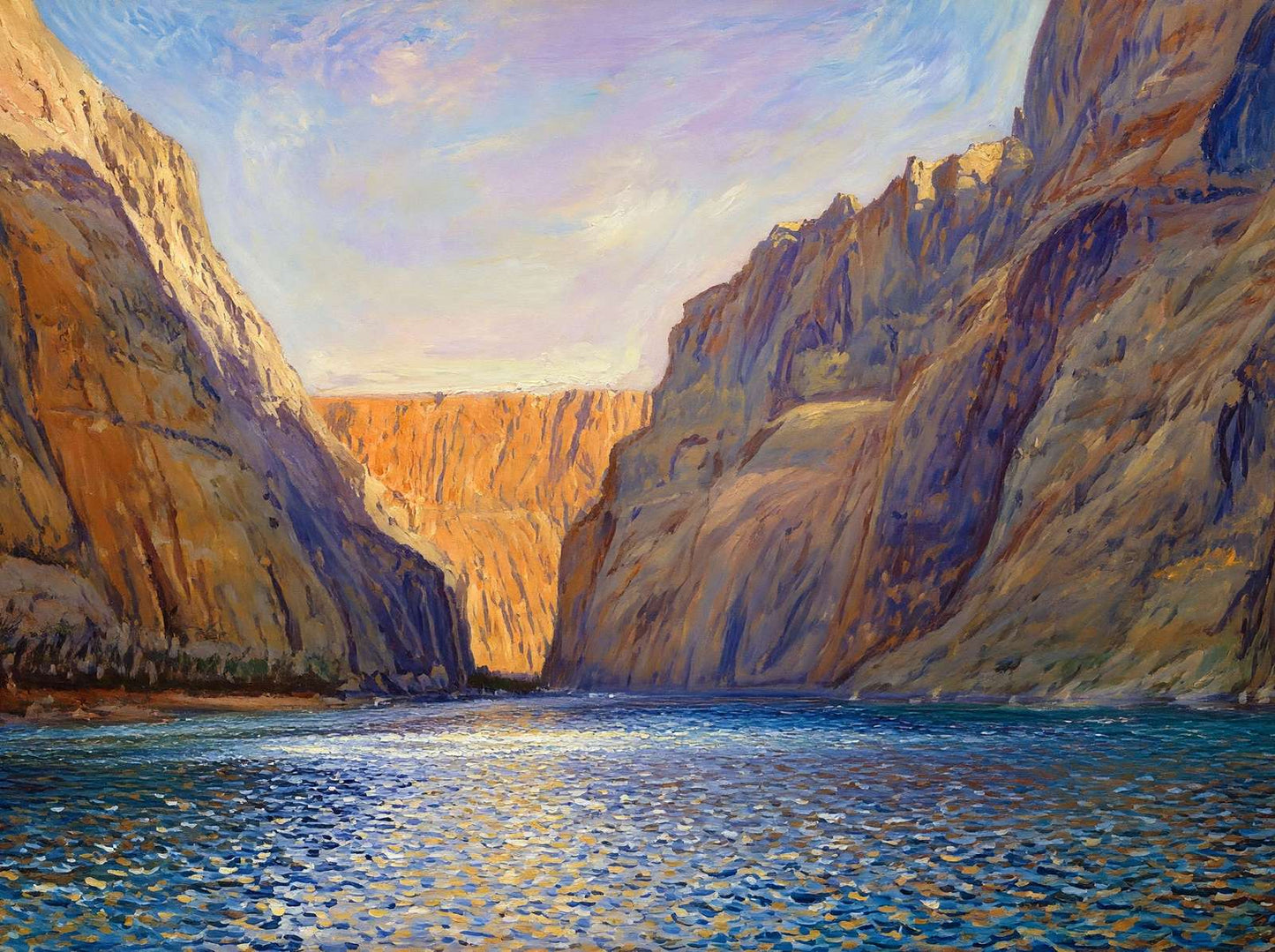Colorado River in Glen Canyon Grand Canyon in 1907 Painting Print (7 Sizes)