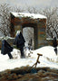 Graveyard Under Snow 1826 by Caspar David Friedrich Fine Art Print (6 Sizes)