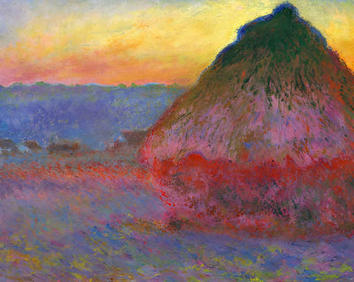 Grainstack in the Sunlight painting print by Claude Monet (1891)
