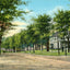 Berkshire Inn and Main Street Looking South, Great Barrington, MA Vintage Print