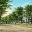 Berkshire Inn and Main Street Looking South, Great Barrington, MA Vintage Print