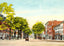 East Main Street, Greenfield, Massachusetts in 1907 Vintage Print (7 Sizes)