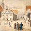 Greifswald Market Art Print 1818 Painting by Caspar David Friedrich (6 Sizes)