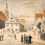 Greifswald Market art print by Caspar David Friedrich (1818)