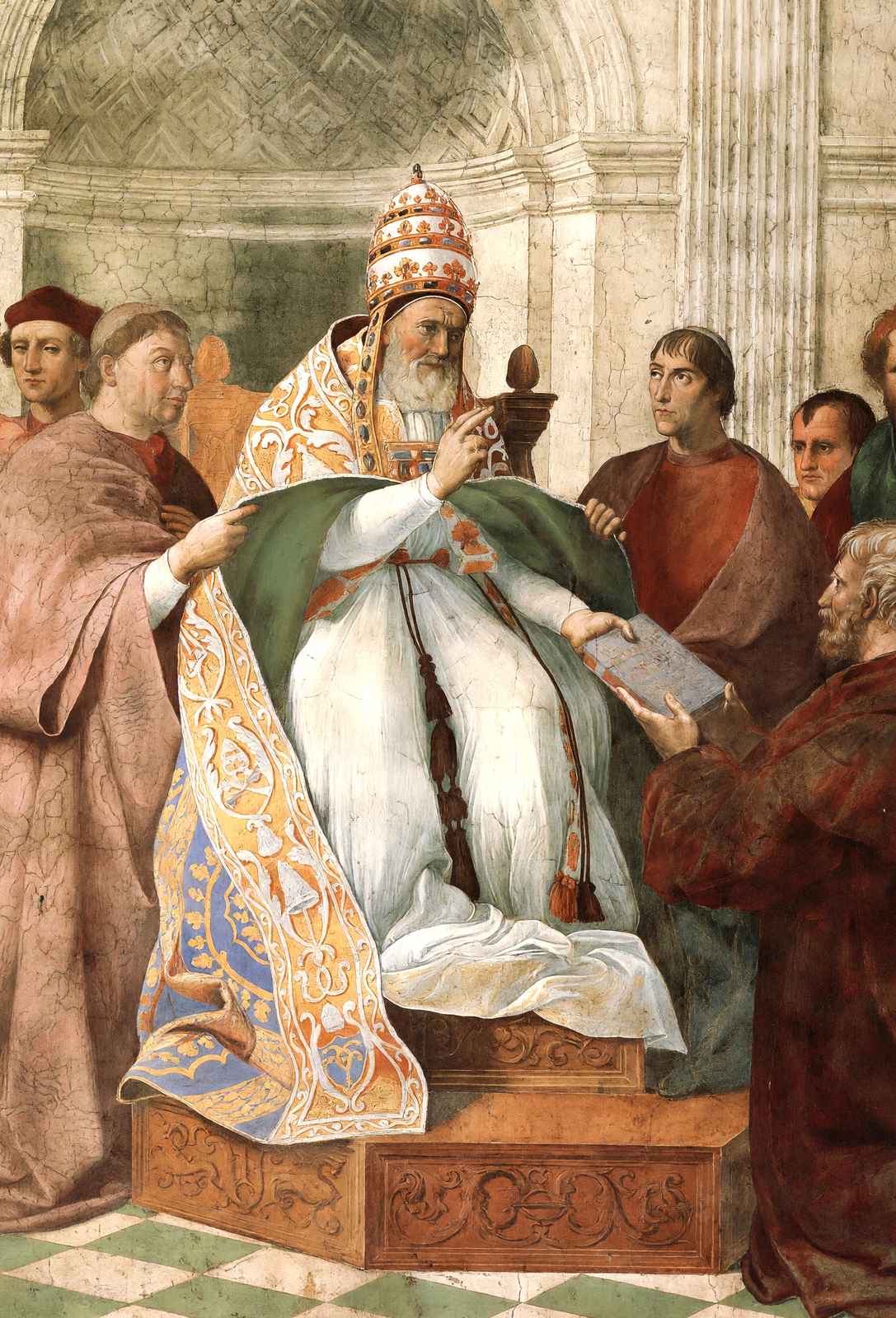 Gregory Ix Approving the Decretals Art Print 1511 Painting by Raphael (6 Sizes)