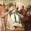 Gregory Ix Approving the Decretals art print by Raphael (1511)
