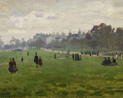 Green Park in London art print by Claude Monet (1871)