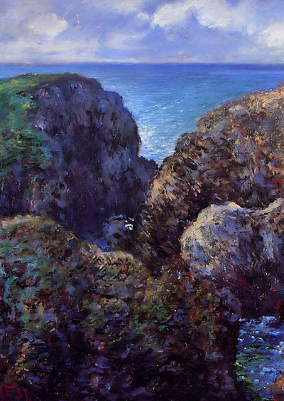 Group of Rocks at Port-Goulphar Art Print 1886 by Claude Monet (6 Sizes)