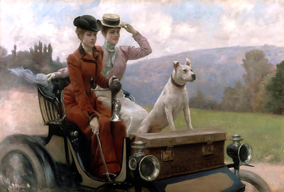 Goldsmith Ladies in Bois de Boulogne by Julius LeBlanc Stewart 8x10" Art Print