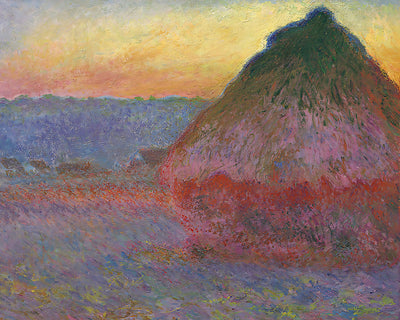 Grainstack in the Sunlight Painting by Claude Monet 8x10" Art Print
