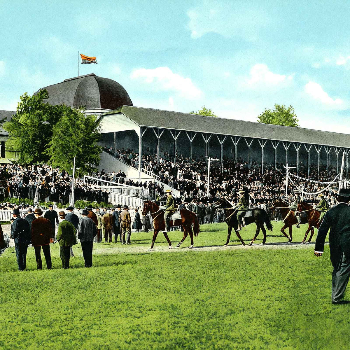 Grand Stand Hagerstown Fair Grounds MD in 1907 Vintage Print (7 Sizes)