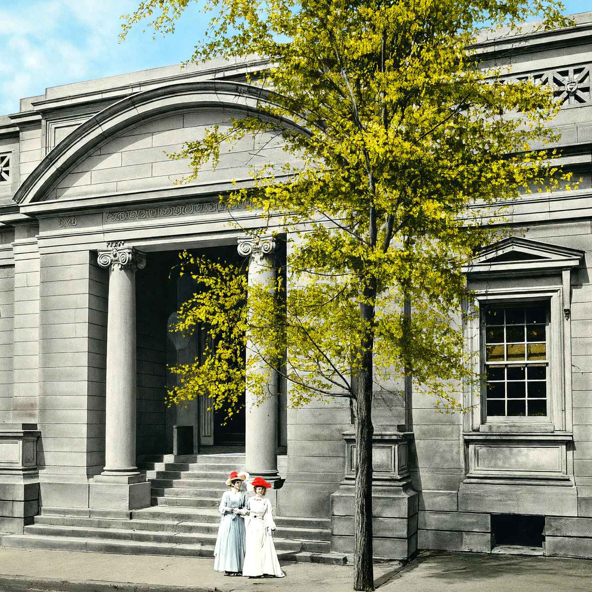 Public Library Hagerstown MD in 1907 Vintage Print (7 Sizes)