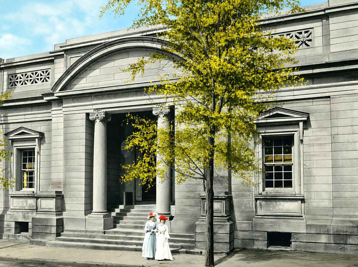 Public Library Hagerstown MD in 1907 Vintage Print (7 Sizes)