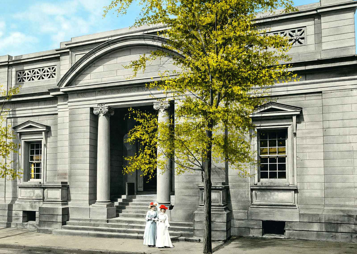 Public Library Hagerstown MD in 1907 Vintage Print (7 Sizes)