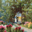 A Hampshire Garden Near Christchurch in 1907 Vintage Print (7 Sizes)