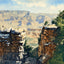 Hammer of Thor Grand Canyon in 1907 Painting Print (7 Sizes) - Retouched