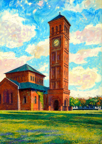 The Chapel at Hampton Institute in 1907 Art Print (7 Sizes) - Premium Print