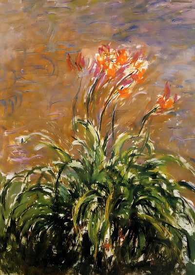 Hamerocallis 1914 Painting by Claude Monet Art Print (6 Sizes) - Restored