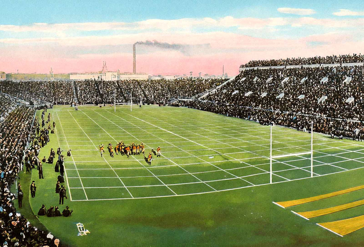 The Harvard Stadium in Cambridge, Massachusetts in 1909 Vintage Print (7 Sizes)