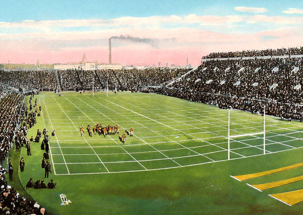 The Harvard Stadium in Cambridge, Massachusetts in 1909 Vintage Print (7 Sizes)