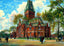 Memorial Hall (Dining Hall), Cambridge, MA in 1904 Art Print (7 Sizes)