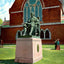 Statue of John Harvard, Cambridge, Massachusetts in 1904 Vintage Print (7 Sizes)