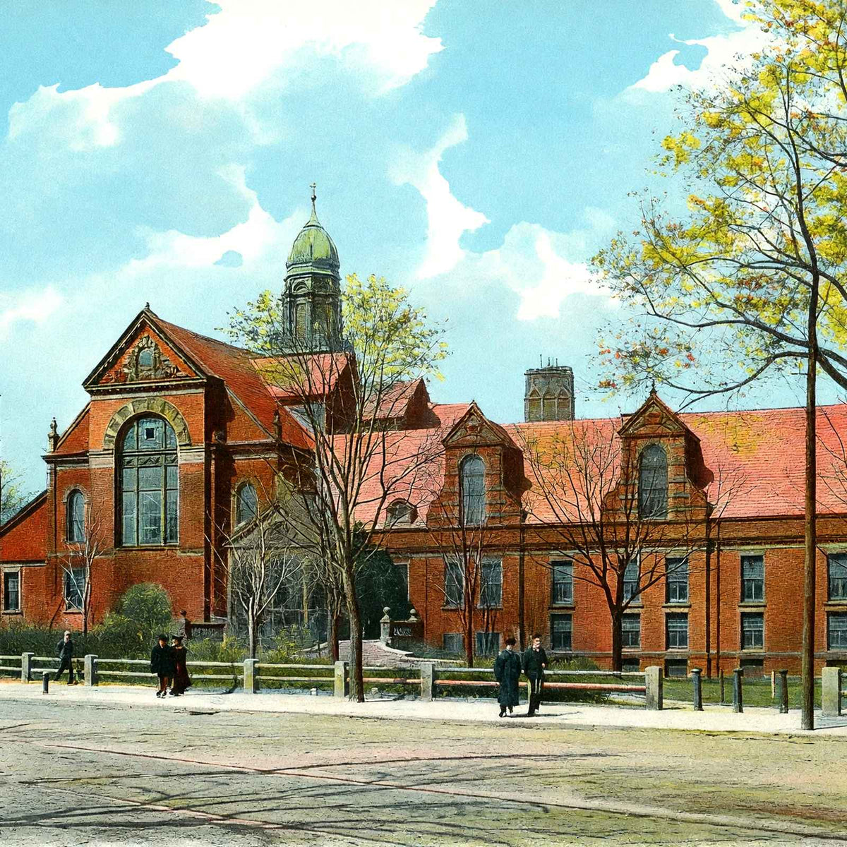 The Gymnasium, Cambridge, Massachusetts in 1904 Vintage Print (7 Sizes)