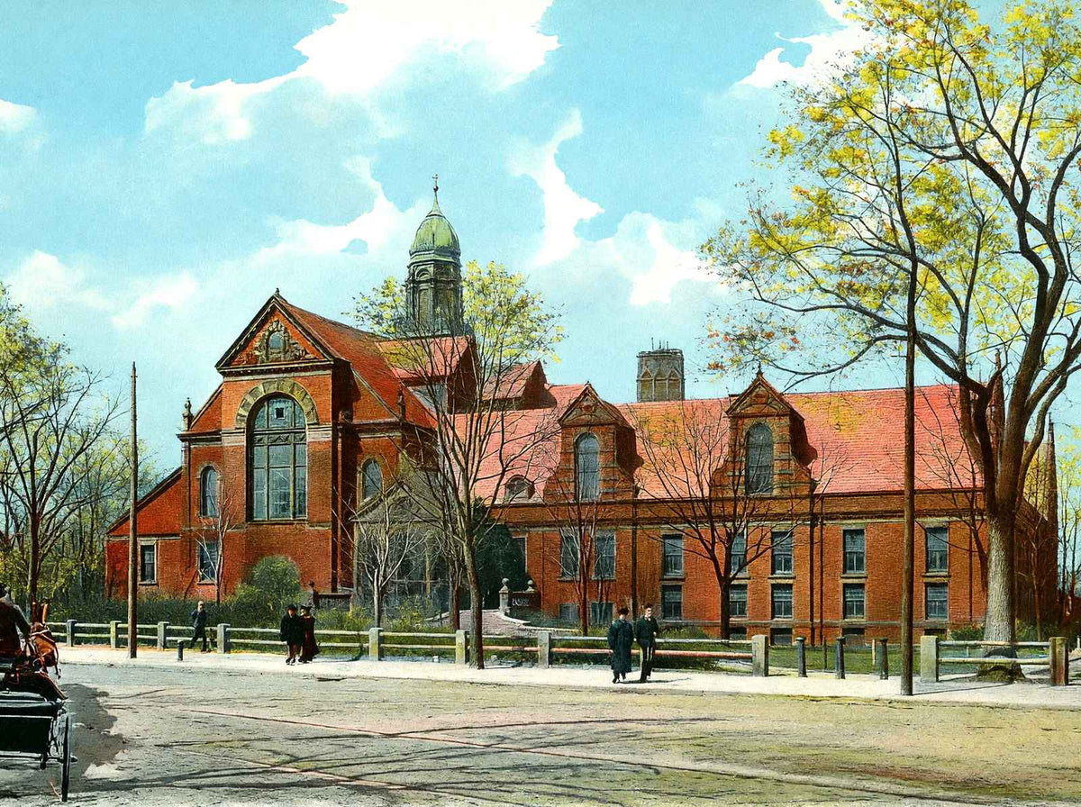 The Gymnasium, Cambridge, Massachusetts in 1904 Vintage Print (7 Sizes)
