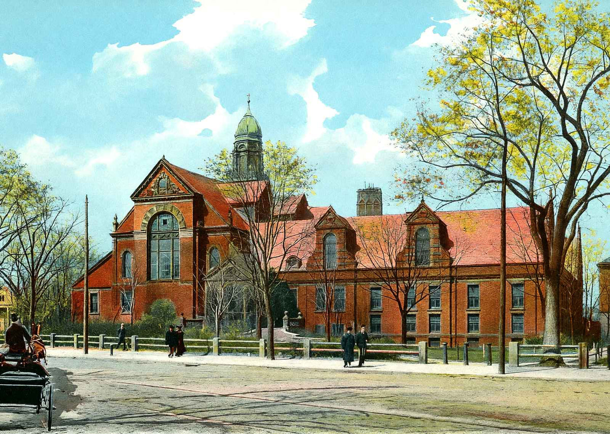 The Gymnasium, Cambridge, Massachusetts in 1904 Vintage Print (7 Sizes)