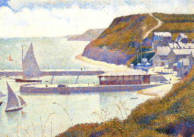 Harbour at Port-En-Bessin at High Tide Art Print 1888 by Seurat (6 Sizes)