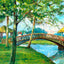 Park at Waialua Oahu in 1908 Art Print (7 Sizes) - Archival Paper