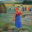 Haymakers at Eragny Art Print 1889 Painting by Camille Pissarro (6 Sizes)