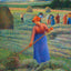 Haymakers at Eragny Art Print 1889 Painting by Camille Pissarro (6 Sizes)