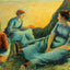 Haymakers Resting 1891 Painting by Camille Pissarro Art Print (6 Sizes)