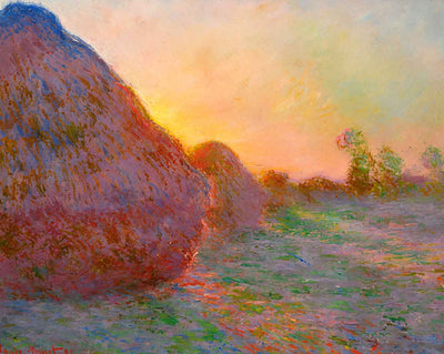 Haystacks art print by Claude Monet (1890)