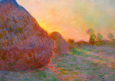 Haystacks Art Print 1890 Painting by Claude Monet (6 Sizes) - Premium Quality