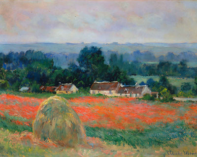 Haystack at Giverny (1886) art print by Claude Monet (1886)