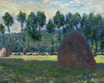 Haystack at Giverny (1885) art print by Claude Monet (1885)