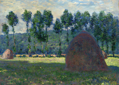 Haystack at Giverny (1885) Painting by Claude Monet Art Print (6 Sizes)