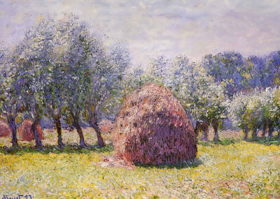 Haystack Fine Art Print 1865 Painting by Claude Monet (6 Sizes) - Restored