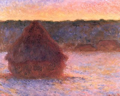 Haystacks at Sunset