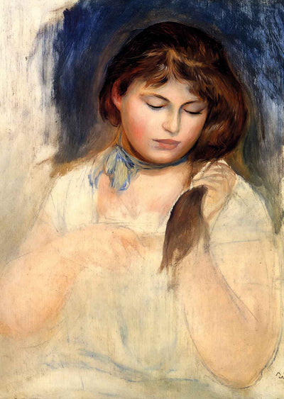 Head of Gabrielle 1895 Painting by Pierre-Auguste Renoir Art Print (6 Sizes)